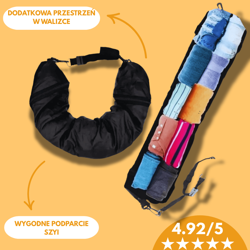 Schowuś - Pojemna Poduszka Turystyczna